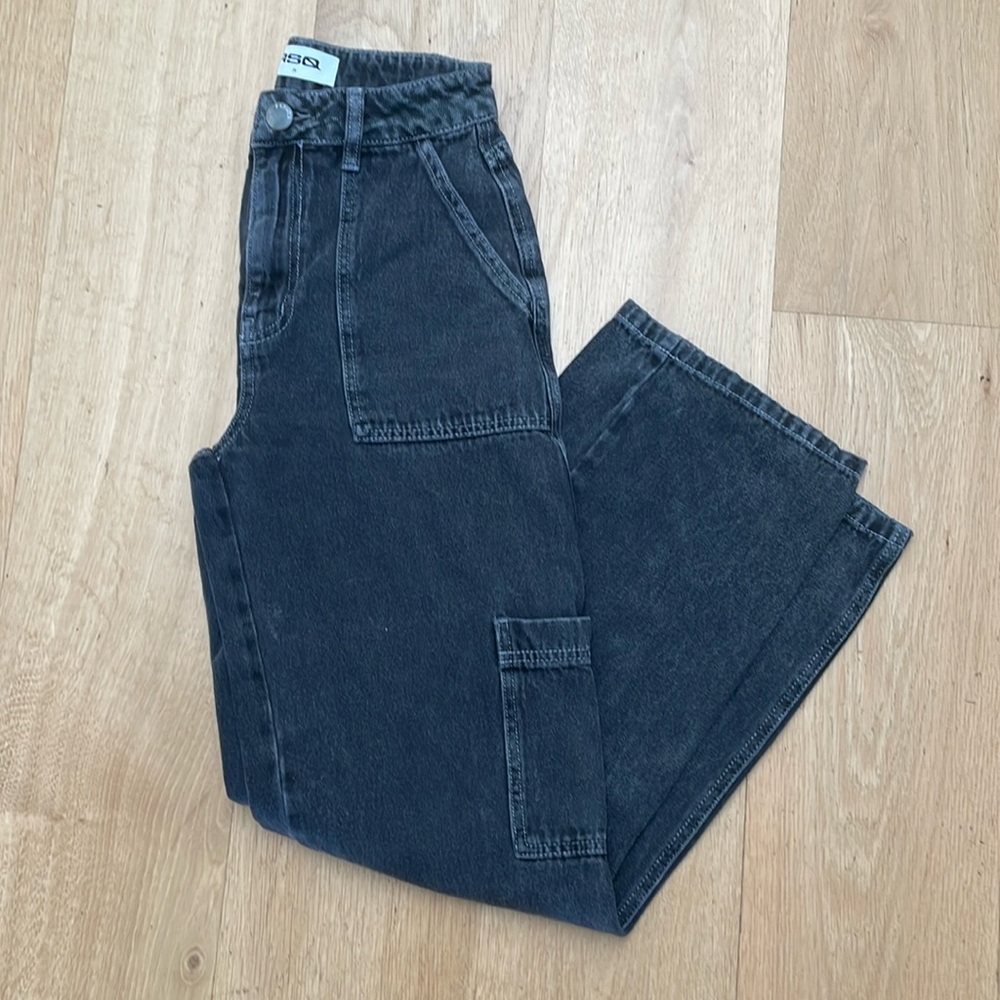 RSQ black cargo pants
